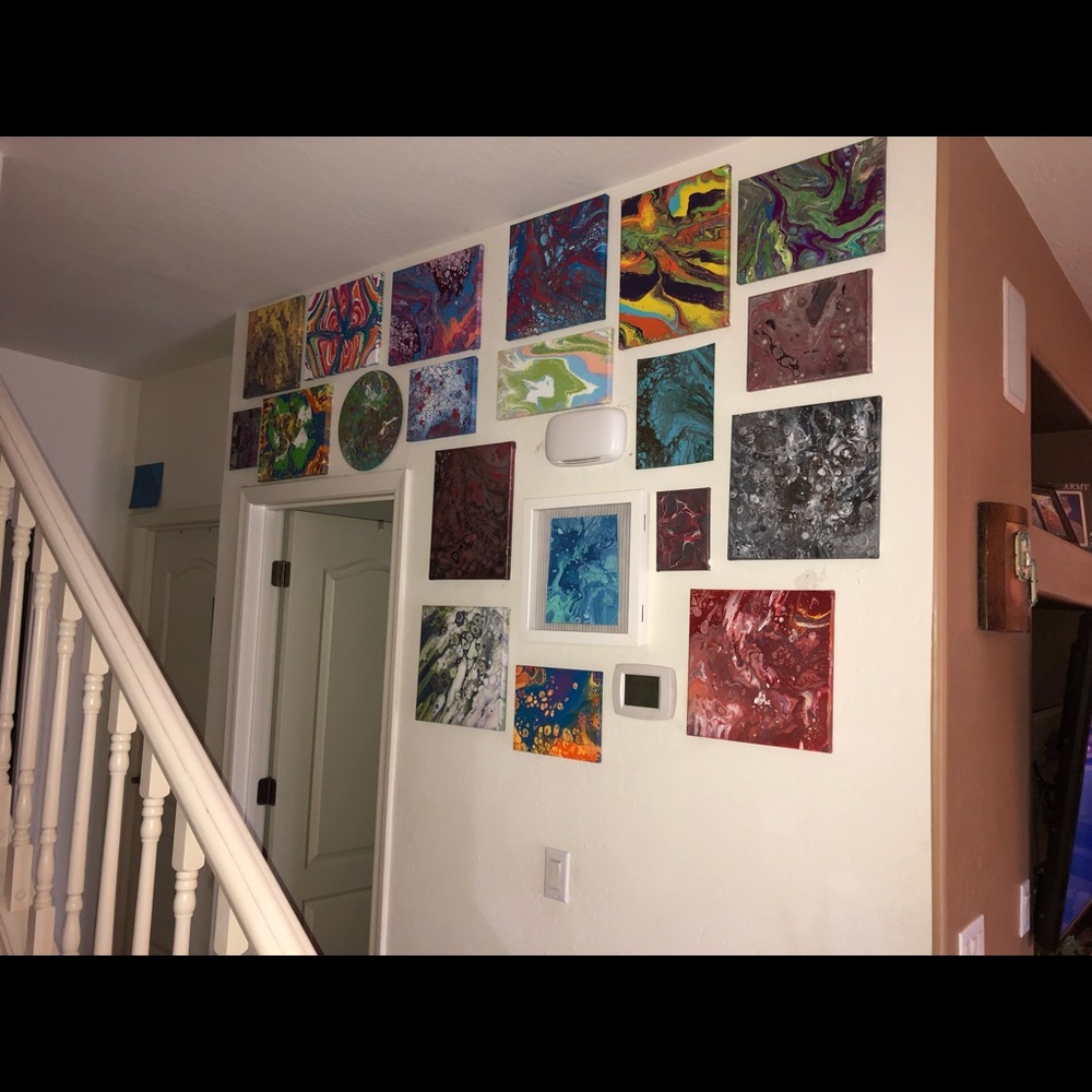 Acrylic Pour Paintings